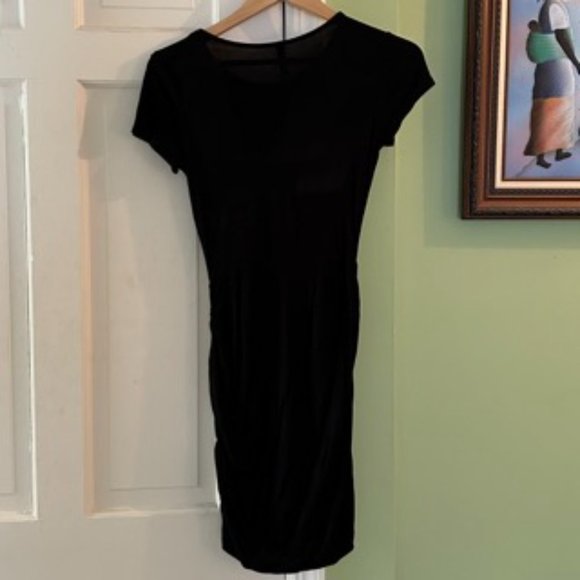 Cotton On Body-Con Wrap Dress in Black - Picture 2 of 2